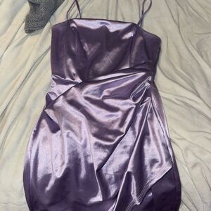 Windsor Shimmering Lavender Mini Dress